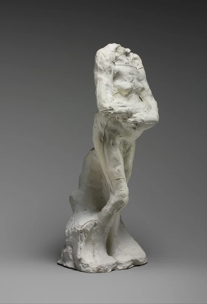Old Woman Standing with Folded Arms