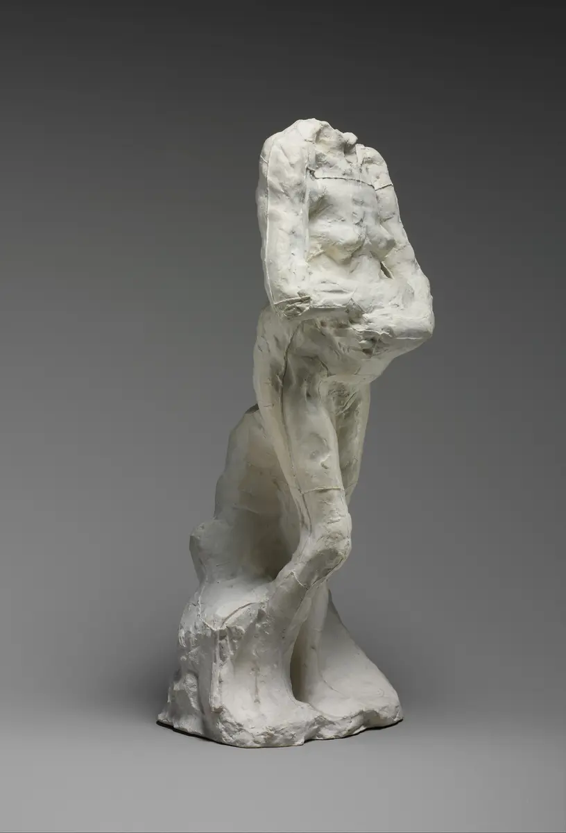Old Woman Standing with Folded Arms